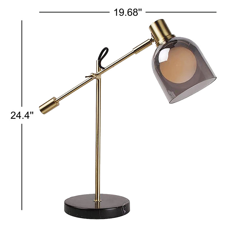 Pliske Adjustable Metal Desk Lamp