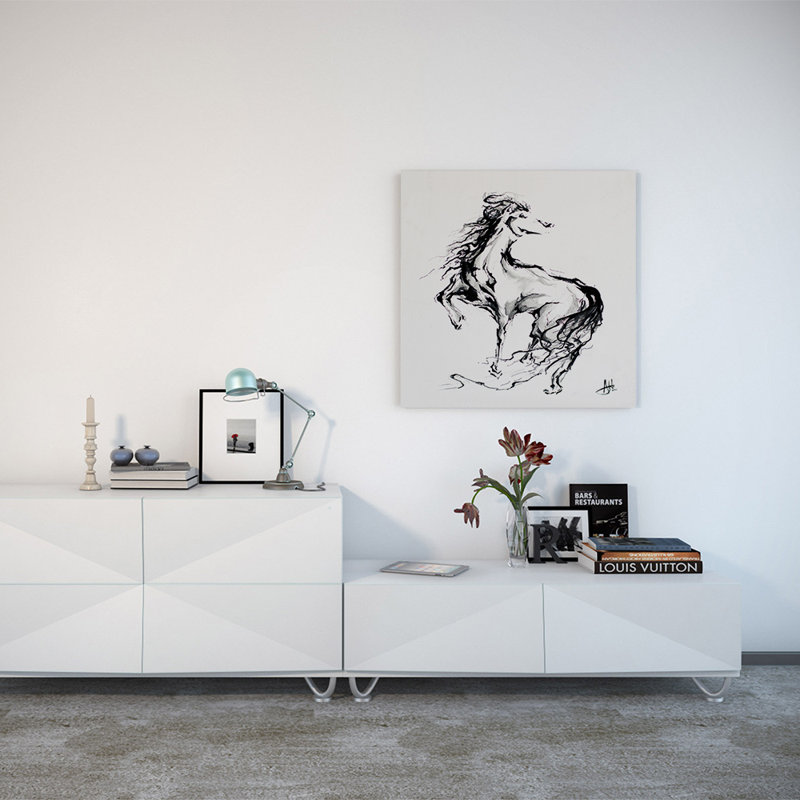 « fierté », impression sur toile, H 37 po x l 37 po x P 1,5 po, Pas de tapis, Toile tendue