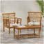 2 CHAISES CLUB CAYDON + TABLE