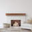 Floating Wood Fireplace Mantel Shelf - 100% Hardwood Oak Shelf For Hanging Above Fireplaces-70394546-91587589