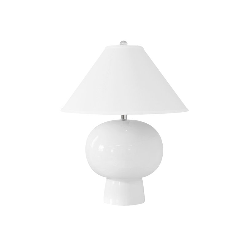 Lampe de table en céramique Annie, Blanc