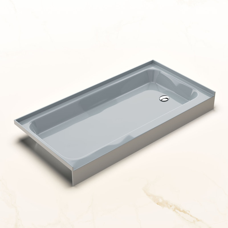 Voltaire 60 X 30 Shower Pan Base, Right, Gray
