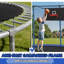 Trampoline 14 pieds, trampolines de sport avec filet d'enclos, trampolines récréatifs pour l'extérieur intérieur