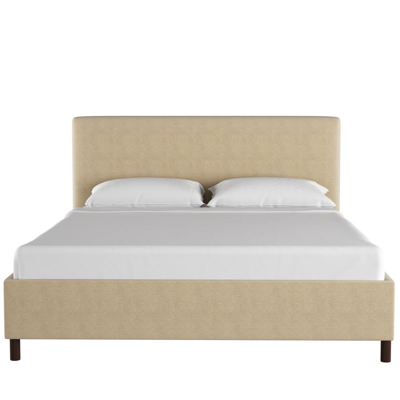 Eisley Upholstered Standard Bed, Full, Classic Sandstone Linen