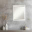 Miroir mural incliné avec cadre en bois biseauté-121353240-121353237