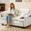 Canapé-lit inclinable en velours 55 po-732350147