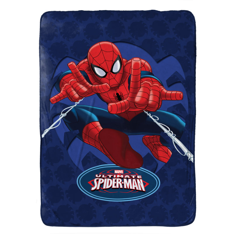 Couverture jumelée en peluche astonish de spiderman Marvel