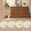 Commode 6 tiroirs pour chambre à coucher 55 po - Commode en bois incurvée anti-collision pour commode 55 po