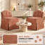 Chaise de coiffeuse pivotante à jupe en chenille avec roulettes-1454009669