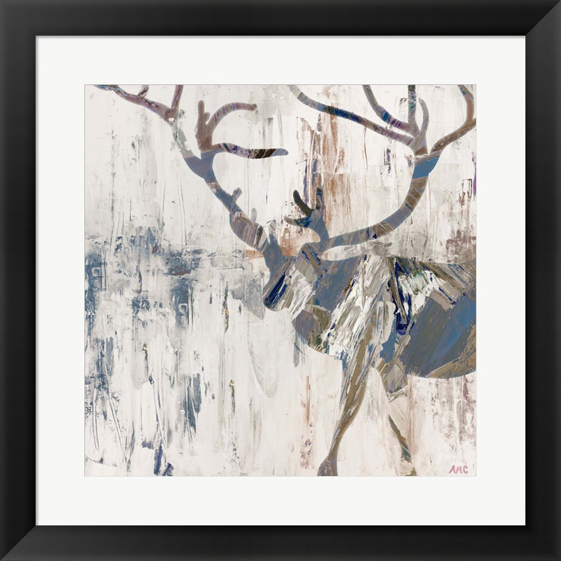 «Neutral Rhizome Deer» par Ann Marie Coolick, art mural encadré
