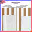 Brown Vertical Stripes Window Curtains, Stripes Sheer & Blockout Curtains - 1 Panel-1411899729-1411899740