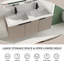 Ensemble de meuble-lavabo double 48 po avec plateau en résine-4699425