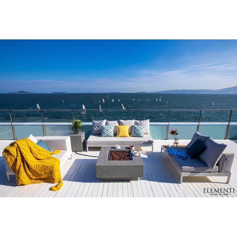  Manhattan 36" Outdoor Concrete Fire Table 
