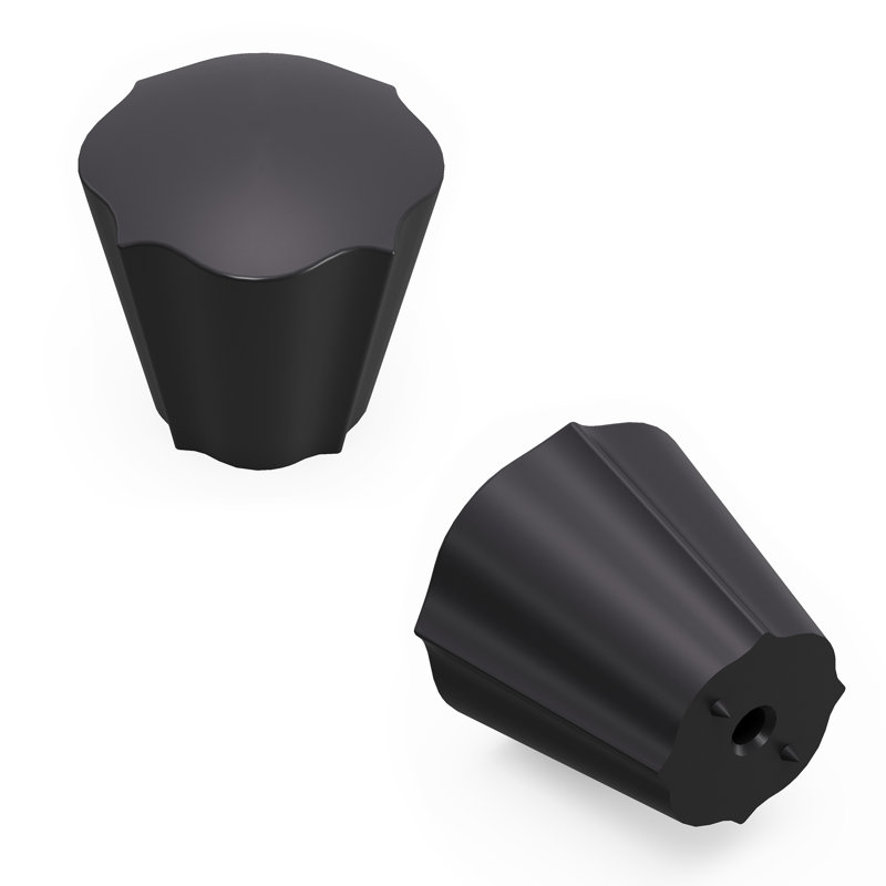 Trellis Collection Conical Knob, Matte Black