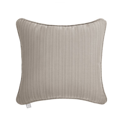 Reversible Corded Edge Square Pillow From Contrast Color Jacquard Fabric, Filled With White Virgin Polyester Fiber Fill.