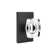 Emtek Privacy Knobset w/ Modern Rectangular Rosette and Windsor Glass Knob