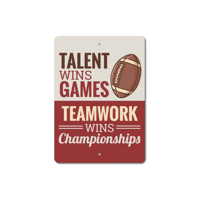 Sports Quote Aluminum Sign