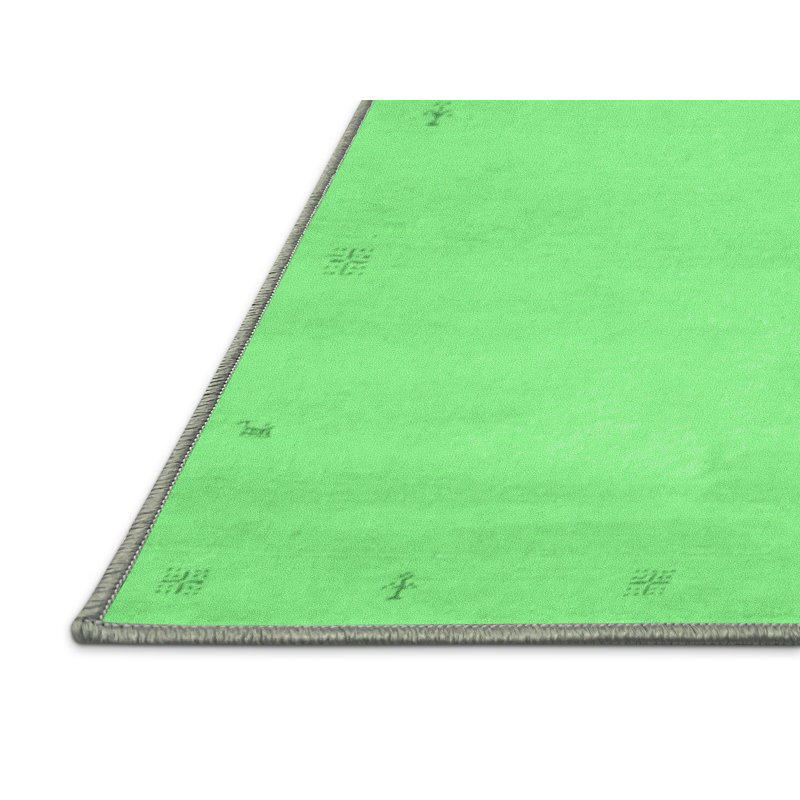 Washable Abstract Indoor Rug, Rectangle 6' x 9'