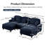 Canapé modulaire en U avec accoudoirs évasés et volants amovibles Classic-48406472-48406454