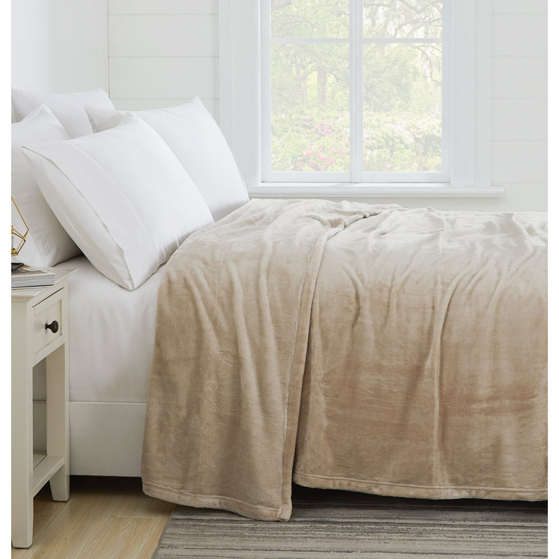 Surdimensionné douillet en micro-molleton Southshore Fine Linens, Jeté, Crème