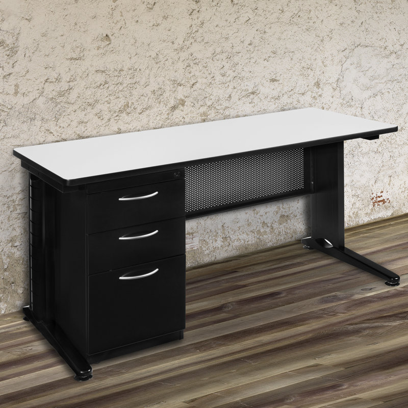 Nevjana Desk, Cherry, 29" H x 60" W x 24" D