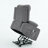Gray Remote-Controlled Heating and Massage Assistive Recliner for Seniors-504308304