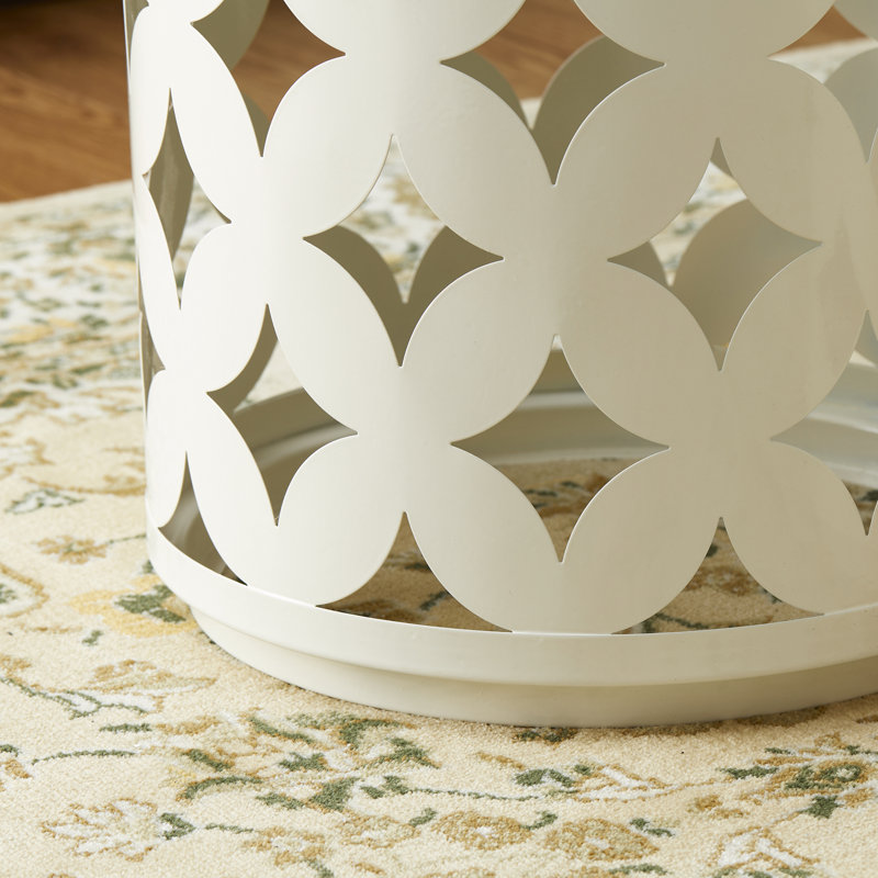 Tabouret d'appoint Mikiyah, Crème