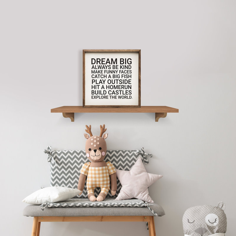 Dream Big - blanc, H 4 po x l 4 po