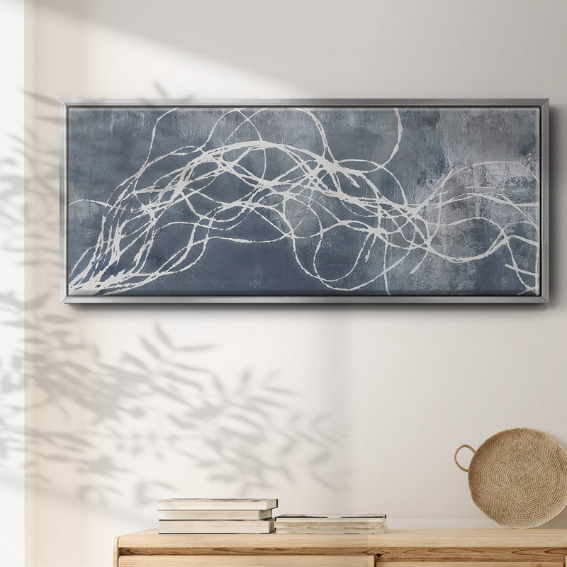 Organic Lining  II - Framed Canvas, 24" H x 60" W