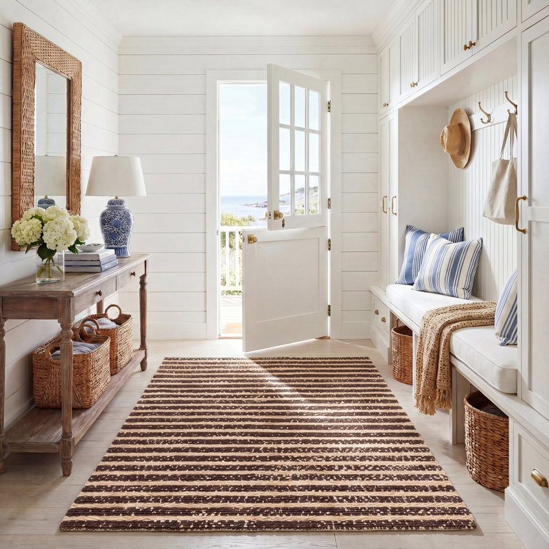 Tapis en jute / sisal Kinzer, Rectangle de 5 pi x 8 pi