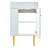 Bathroom Vanity With Storage Cabinet, Single Ceramic Sink