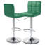 Faux Leather Swivel Bar Stools, Adjustable Counter Height Barstools Chair with Backrest and Footrest-65852021-122453826