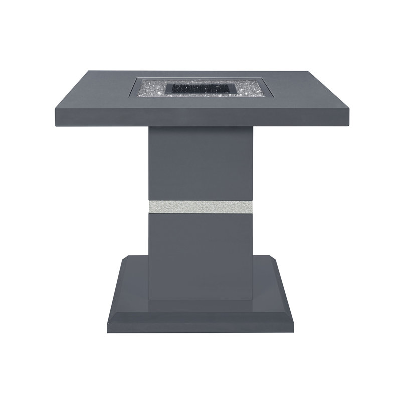 Table de bout ARIYA DARK GREY, Gris foncé
