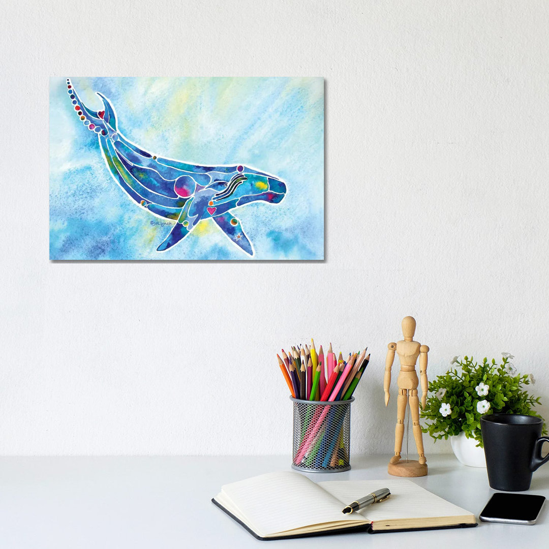 Whale Humpback by Jo Lynch - Wrapped Canvas Gallery-Wrapped Canvas Giclée