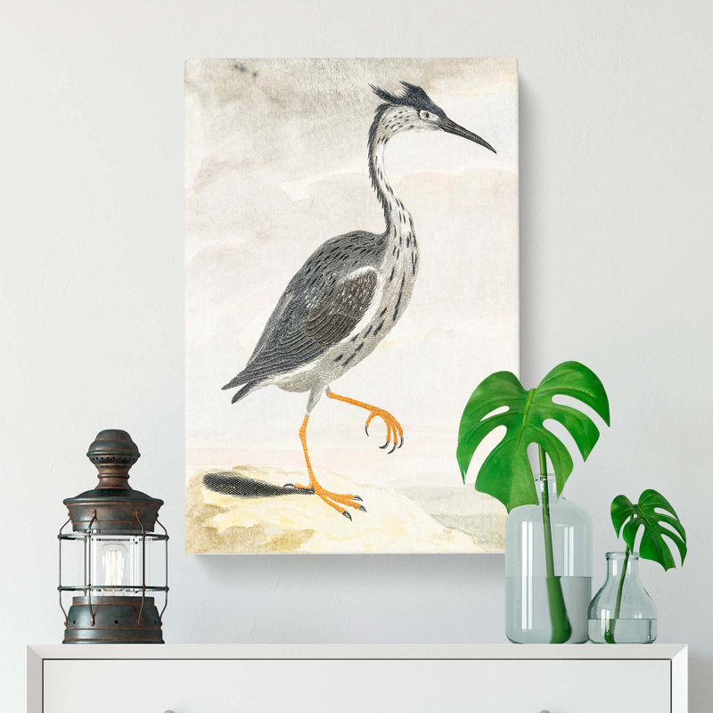 Heron by Johan Teyler - Wrapped Canvas, 60cm H x 40cm W x 3cm D