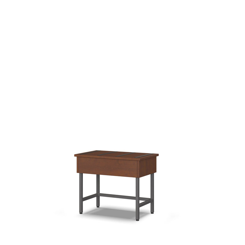 Luggage Bench, Gray/Shaker Cherry
