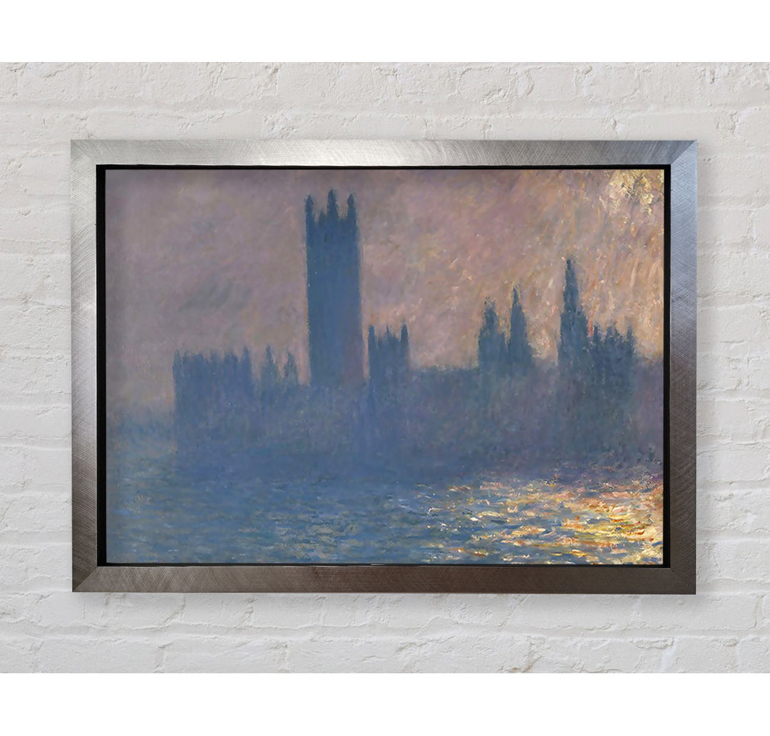 Houses Of Parliament von Claude Monet - Einzelne Bilderrahmen Kunstdrucke