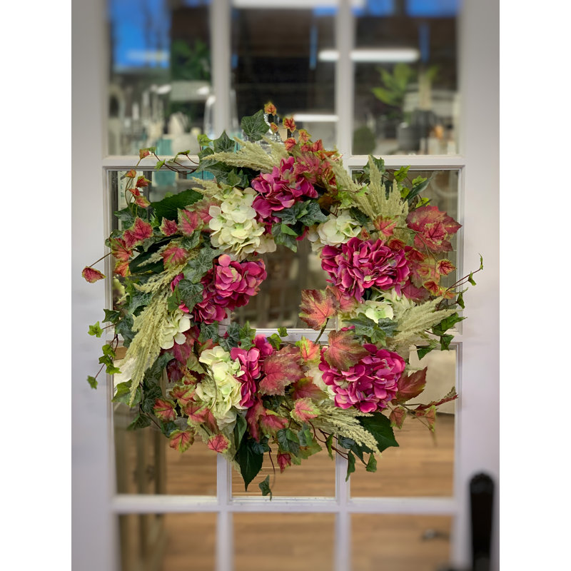 Hydrangea And Ivy Wreath