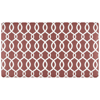 Geometric Water Resistant Anti-Fatigue Non-Skid Kitchen Mat