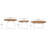 Round Acacia Solid Wood Outdoor Coffee Table , 27.56 " W 27.56 " D