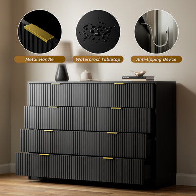 8-Drawer Double Dresser, 55" W