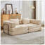 Canapé-lit convertible au sol avec structure de forme fixe, tissu chenille, idéal pour le salon et la chambre à coucher, design multifonctionnel et peu encombrant-634830448-634830455
