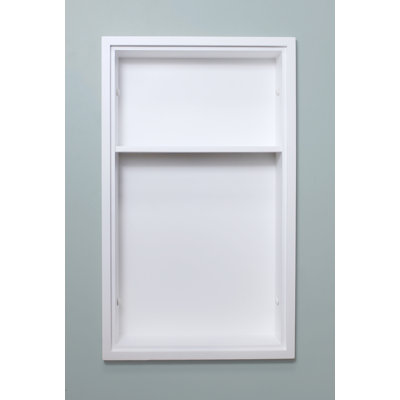 Tablette murale encastrée 2 pièces