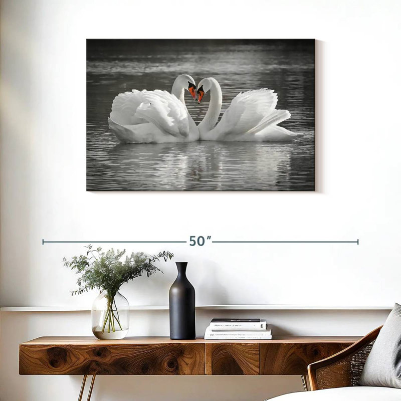Brampt Loving Couple Swan, 24'' H X 36'' W