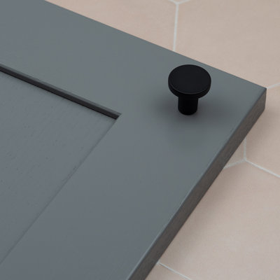 Matt Black Disc Knobs
