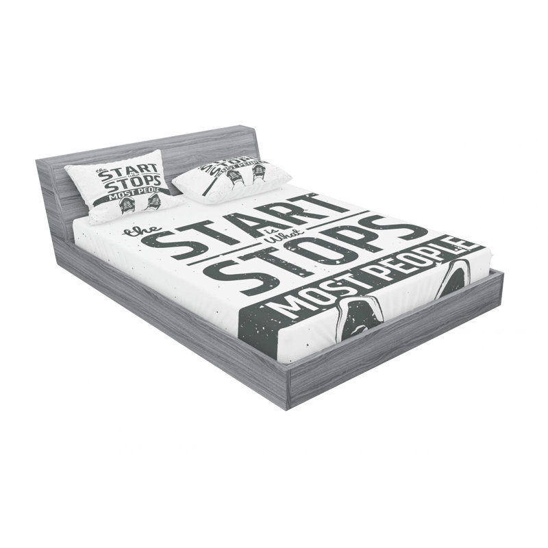 Microfiber Sheet Set, Queen Sheet Set with Fitted Sheet