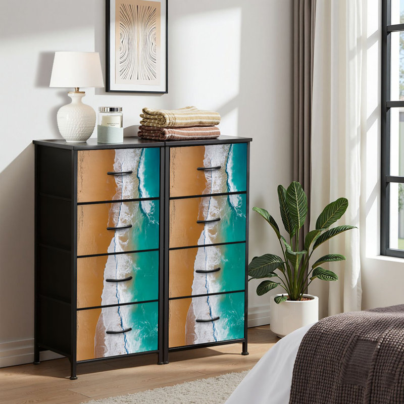 Commode pour commode de chambre à coucher pour vagues de placard vagues de sable et commodes de rangement