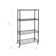 Steel Adjustable Height Shelving Unit with Wheels