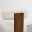 Tabouret de comptoir rembourré en bois massif-751692522
