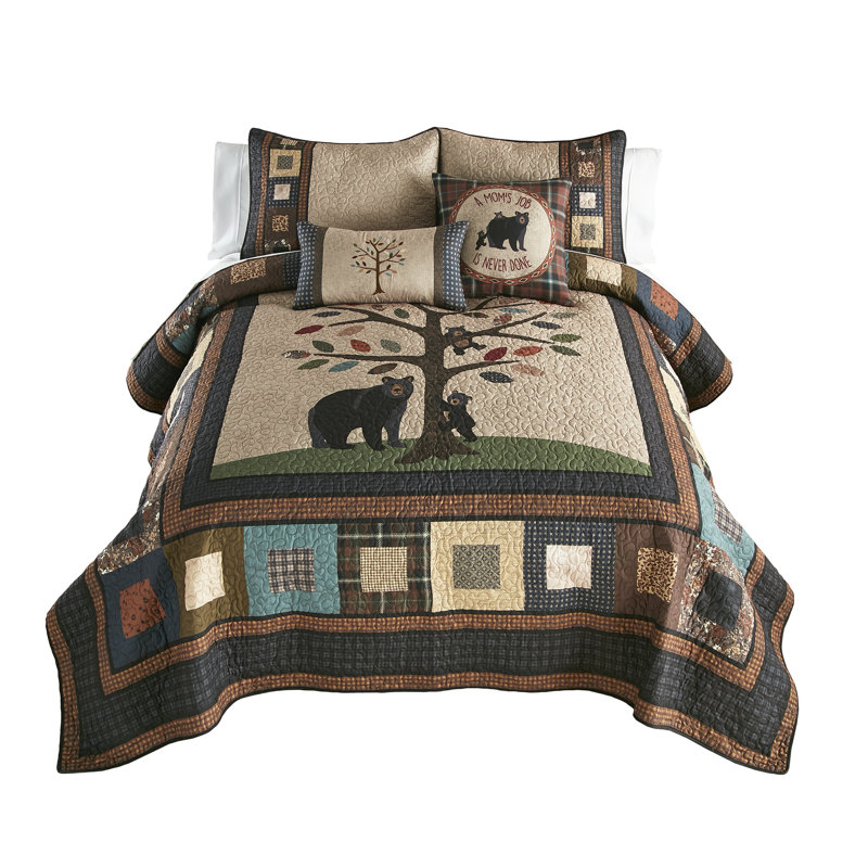 Donna Sharp Tree of Love 3PC King Quilt Set, King Quilt + 2 King Shams